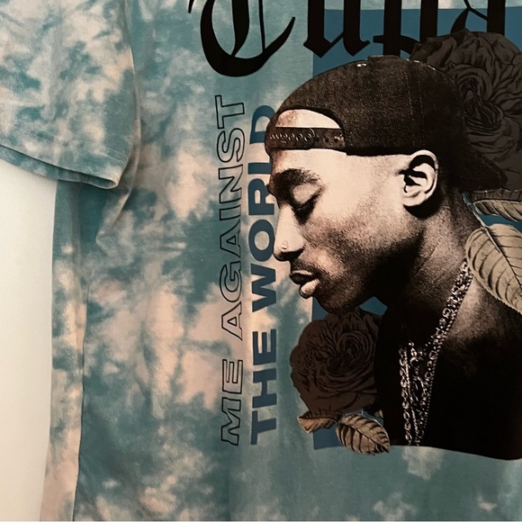 Tupac Cotton Tie-dye Me Against the World Tee - Picture 2 of 5